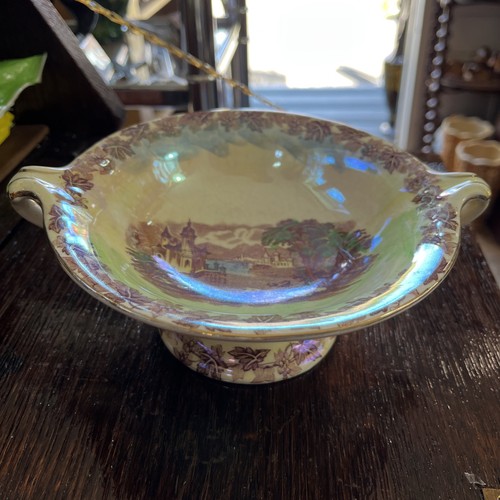 Maling pottery footed - , bowl