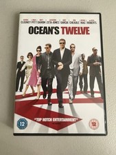 Oceans Twelve DVD Starring George Clooney, Brad Pitt, Matt Damon, Julia Roberts