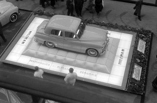 Hillman minx motor show 1955 - show,