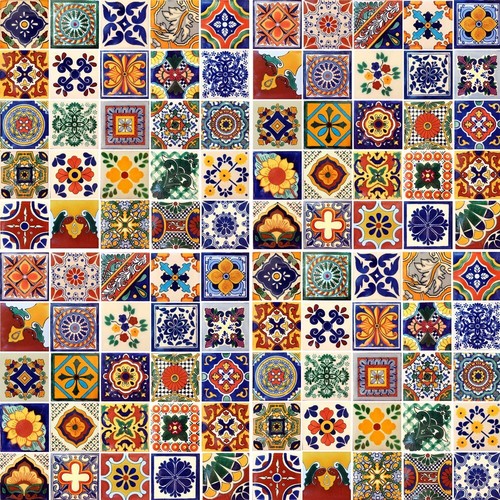 100 4x4 mexican tiles - 4x4, ceramic