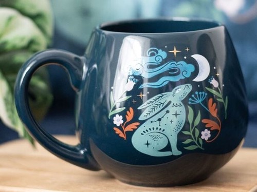 Midnight hare mystic mug - hare,