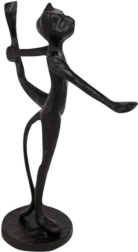 Cast iron cat ornament - cast,