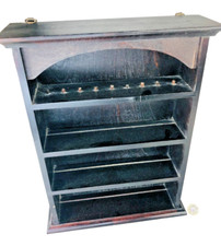 Wood Wall Hanging Wooden Display Shelves Small Vintage Black ra