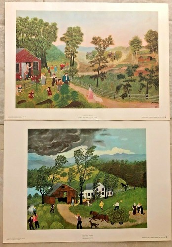 Pair grandma moses - pair, art