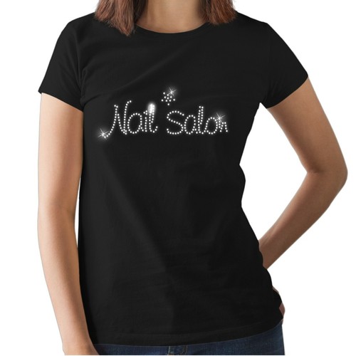 Nail salon rhinestone fitted - nail,