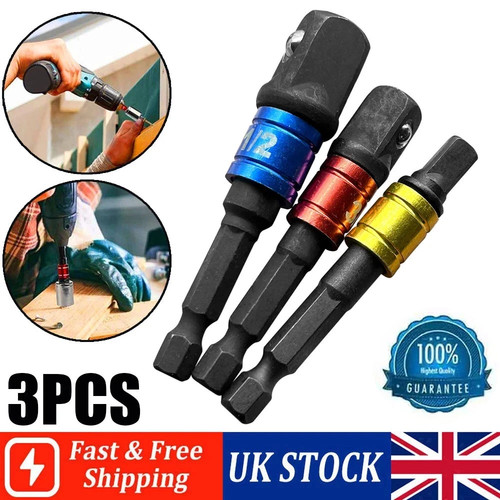 3pcs impact drill - 3pcs, socket