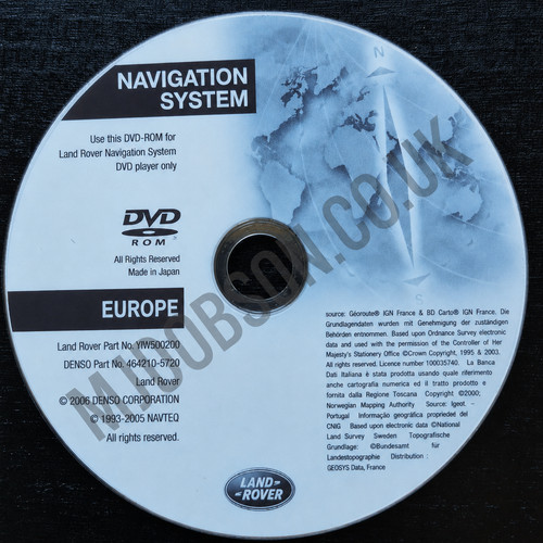 Range rover navigation - navigation, map