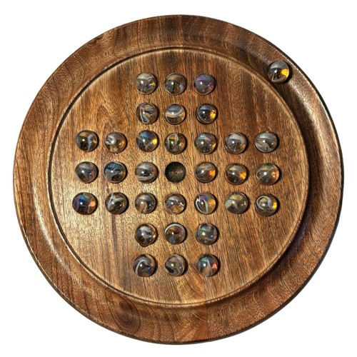 22cm diameter wooden - , solitaire