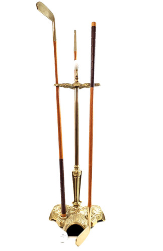 Vintage cast brass parlor - cast,
