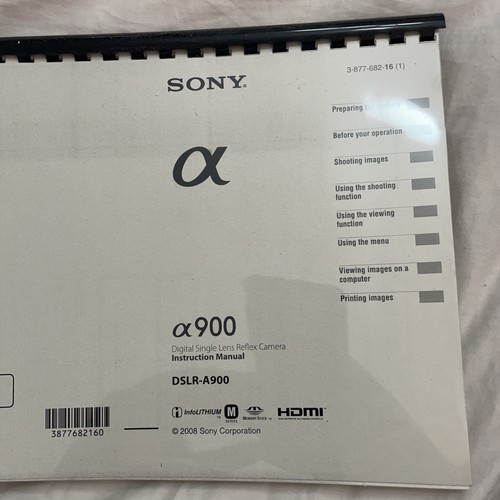 2008 sony alpha - sony, a900