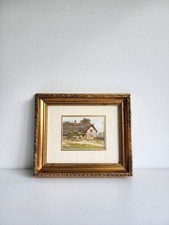 1x Thick Framed Print Of A Cottage 