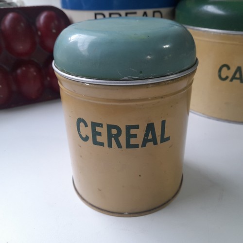 Vintage enamel cereal - vintage, storage