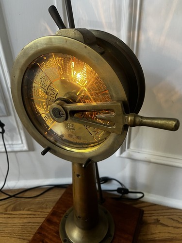Vintage brass ship - brass,