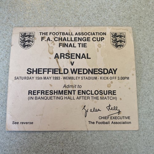 Cup final ticket - ticket, arsenal