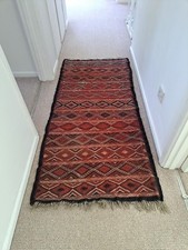 Handmade Kilim Rug 170 X 80 Cms Turkish Afghan 100%  Wool Colourful Bohemian 