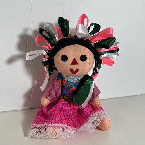 Mexican rag doll tall - rag, 10"