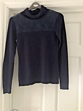Mylene Klass navy blue polo neck size 8 (Will fit size 8 to 10 has stretch)