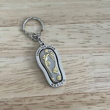 Vtg Cabo San Lucas Mexico Flip Flop Travel Souvenir Metal Keychain Key Chain FOB