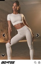 Bo And Tee Unstoppable Leggings In Pale Grey - XXS