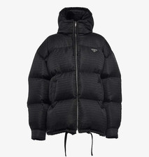 Prada - Puffer Down Jacket - Logo Plaque | Black Logo Nylon-  S UK8 / IT40/ US4