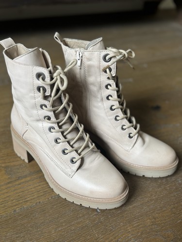 Cream ivory cargo ankle - cream, boots