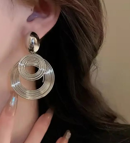 Cameo style drop earrings - drop,