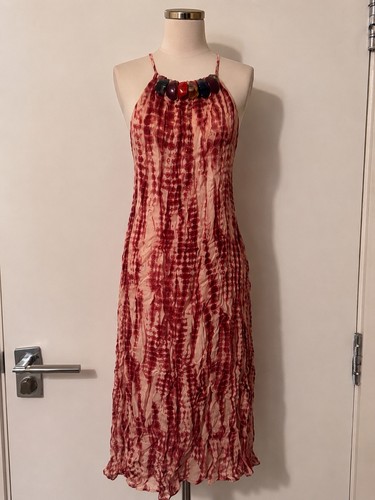Zara women burgundy - burgundy, tie-dye