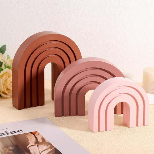 Set pink boho shelf - of,