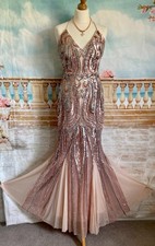 Quiz Maxi Dress 8 Rose Gold