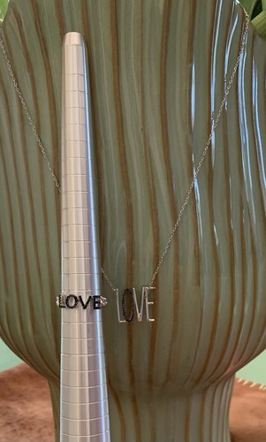 Black spinel love necklace and - necklace,