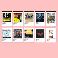 ALL TIME LOW BAND ARTIST ALBUM POSTER COLOUR PALETTE ART MUSIC GIFT