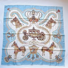 HERMES Carre 90 PAPEROLES Silk