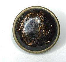 Antique Glass fronted Button