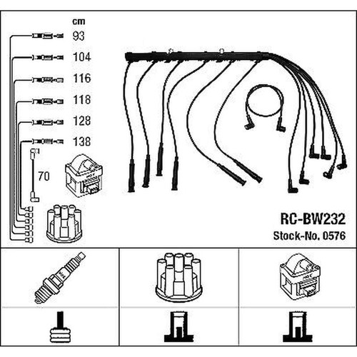 0576 ngk ignition - ignition, cable
