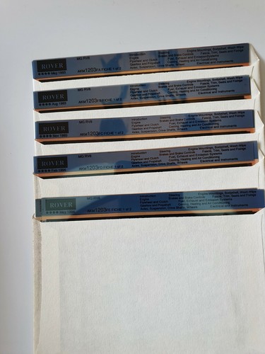 Rv8 parts microfiche - mg,