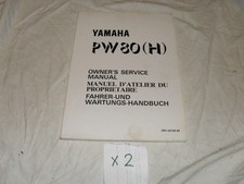 Yamaha PW80H PW 80 H Owners  service manual