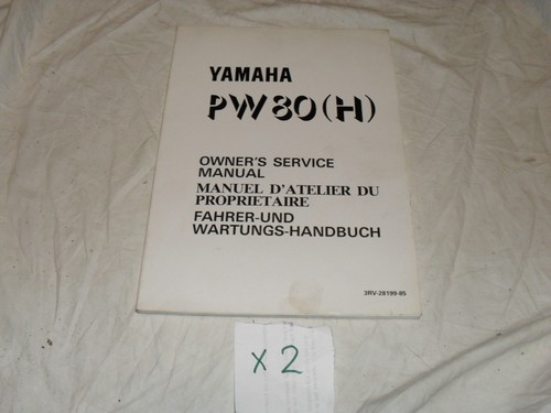 Yamaha pw80h h - pw80h, owners