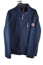 WEIRD FISH Active Blue Macaroni Jumper size M Mens Full Zip Casual Outdoors