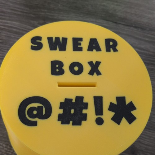 Yellow plastic swear box - yellow, box”