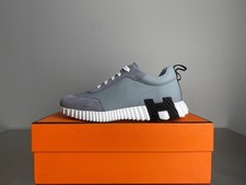 Hermes Bouncing gray-blue Men's Shoes SIZE EU 44