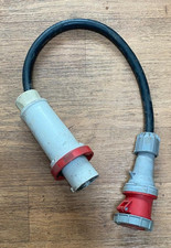 125A 5-Pin 3-Phase to 63A 5-Pin 3-Phase Adapter Lead – 16mm² HO7RN-F Cable – Ind