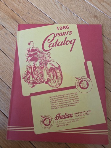 1986 parts catalog for indian - 1986,