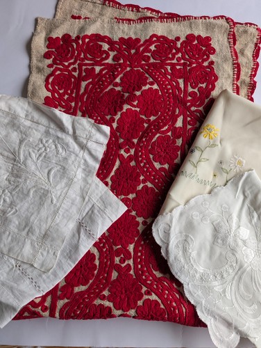 Job lot vintage linen - #04,