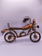 Metal Motorcycle Sculpture –