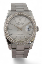 ROLEX Datejust 36 Oyster Perpetual - 36mm - White Gold Diamond Bezel - 116234