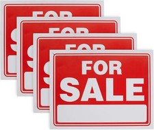 FOR SALE Sign Board Custom Text Writable CarDealer Estate Agent Property 30x20cm