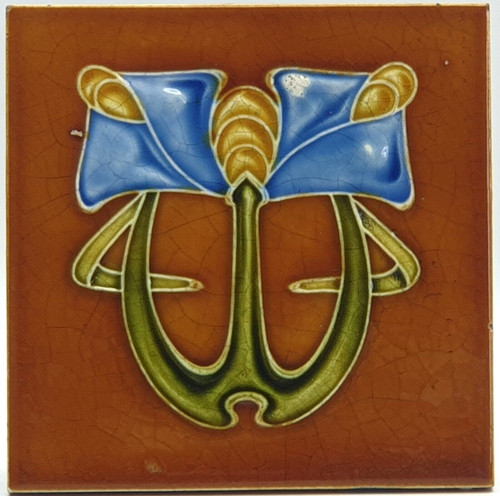 Art nouveau fireplace floral - nouveau,