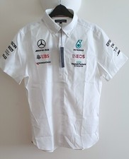 MERCEDES AMG F1 TOMMY HILFIGER MEN'S MECHANIC SHORT SLEEVED SHIRT TEAM ISSUE NWT