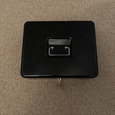 Black Cash Box with Coin Tray