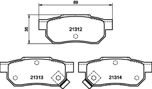Don rear brake pad - don,